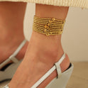 Minority Simple Beaded Beach Anklet Suit