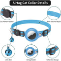 Pet Collar With Bell Airtag Reflective Collar