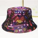 Versatile Geometric Graffiti Retro Fisherman Hat