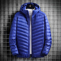 Men's Hooded Cotton Jacket Short Lightweight Cotton Coat