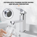 New Modern Waterfall Bathroom Tap Basin Sink Mono Mixer Chrome Cloakroom   Waste