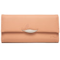 Hipster Style Leaf Buckle Simple Long Wallet Ladies