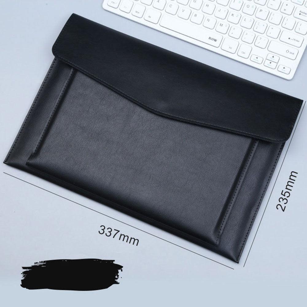 A4 File Bag Contains Large Capacity Double-layer Leather Protective Sleeve