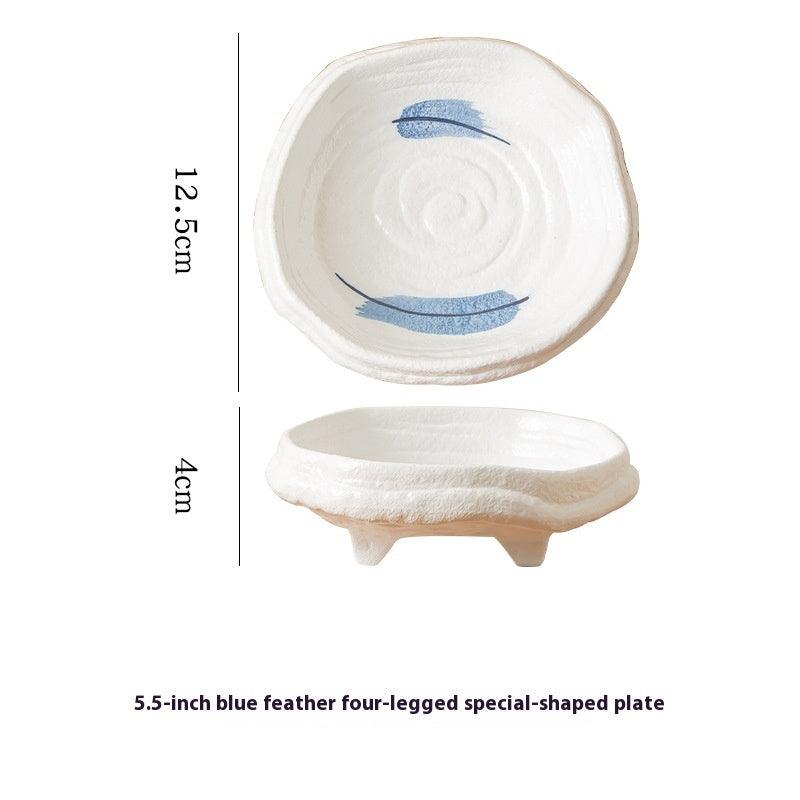Creative Inkjet Hand Color Shaped Household Ceramic Plate