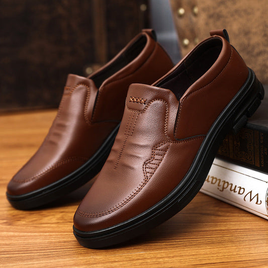 New Men's Leather Shoes Are Fashionable And Casual