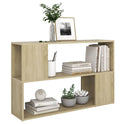 vidaXL Book Cabinet Sonoma Oak 100x24x63 cm Engineered Wood