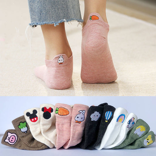 Spring And Summer Cotton Cartoon Boat Socks