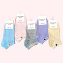 Pure Colored Cotton Women's Low-cut Liners Socks Candy Color Short Socks Japanese Style