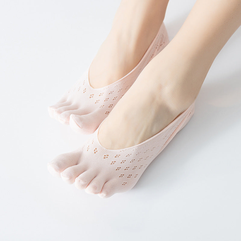 Lace Mesh Lace Five-finger Socks