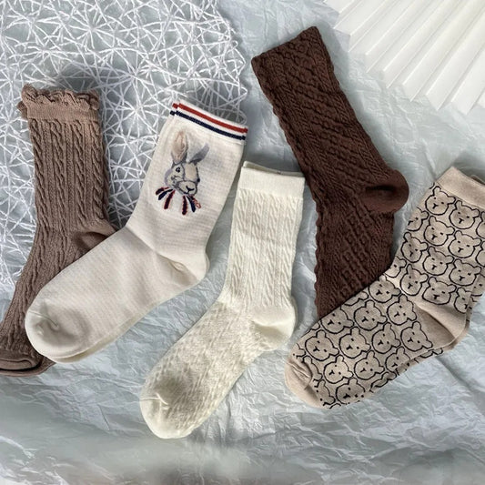 Ladies Cute Lace College Style Socks