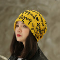 Women's Fashion Pullover Cap, Scarf And Neck Sleeve