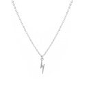 Women's Fashion Alloy Mini Lightning Pendant Necklace