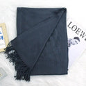 Annual Meeting Warm Cashmere Tassel Scarf