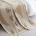 Nordic INS Geometric Simple And Light Luxury Style Knitted Blanket