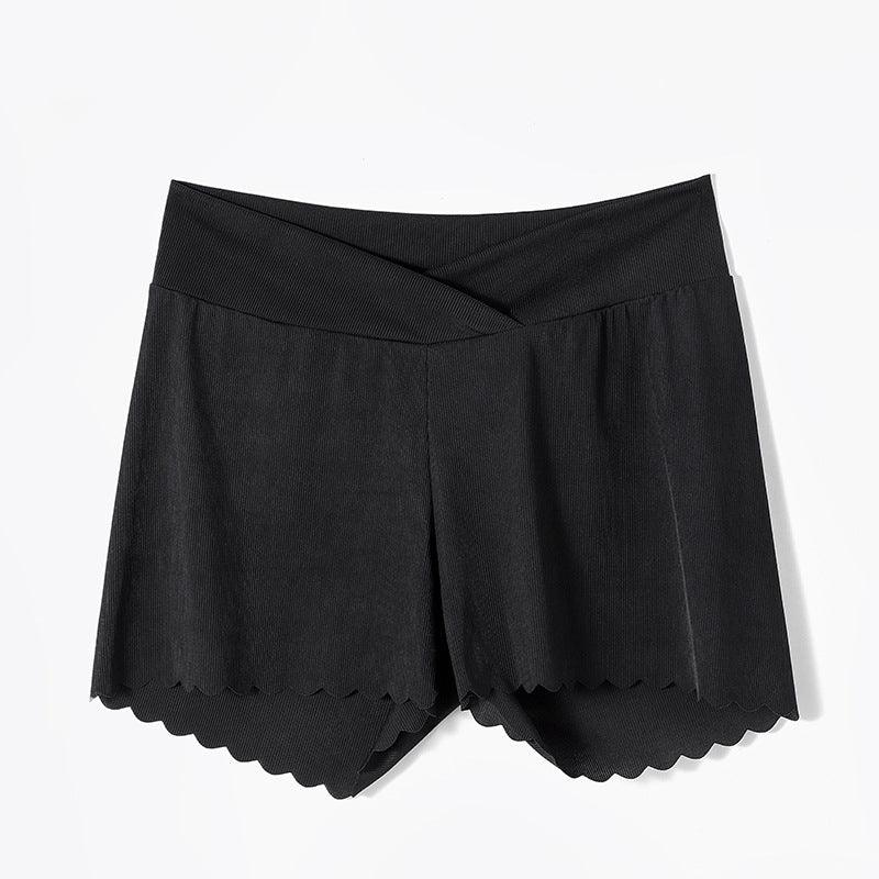 Pregnant Women's Safety Pants Summer Thin Low Waist Wide Leg Anti-exposure Shorts