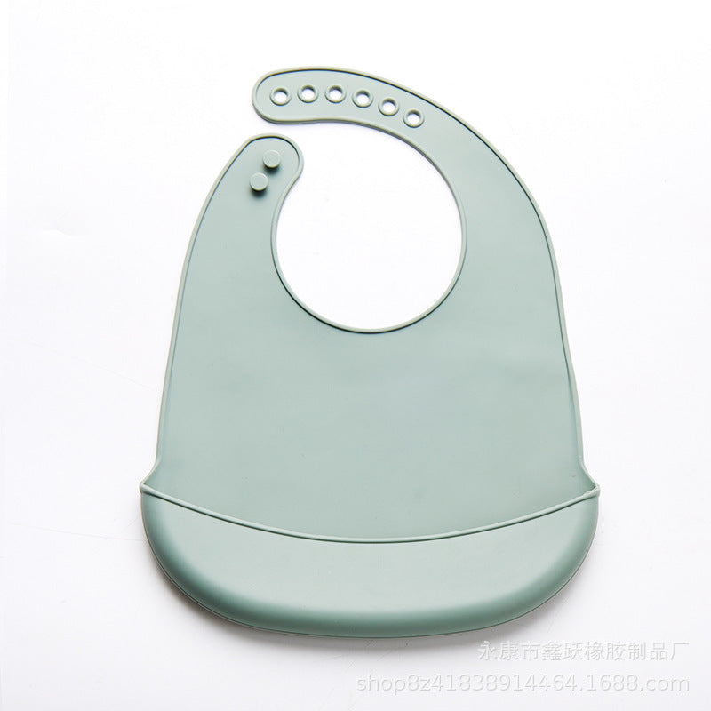 Thin Baby Eating Silicone Baby Bibs Oil-proof Waterproof Maternal And Child Supplies
