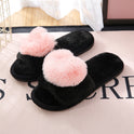 Plush Slippers Women's Cross Section To Keep Warm