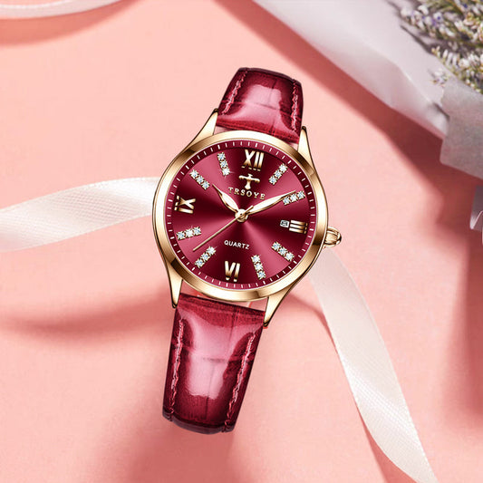 Simple Women's Automatic Delicate Small Dial Waterproof Quartz Watch