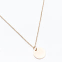 Simple Small Round Piece Thin Temperament Clavicle Chain