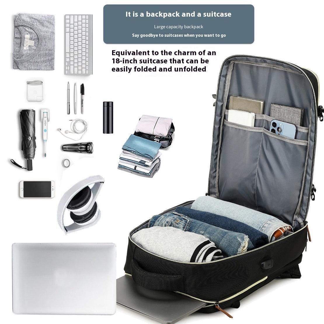 Large Capacity Men's Backpack Lightweight Short Trip