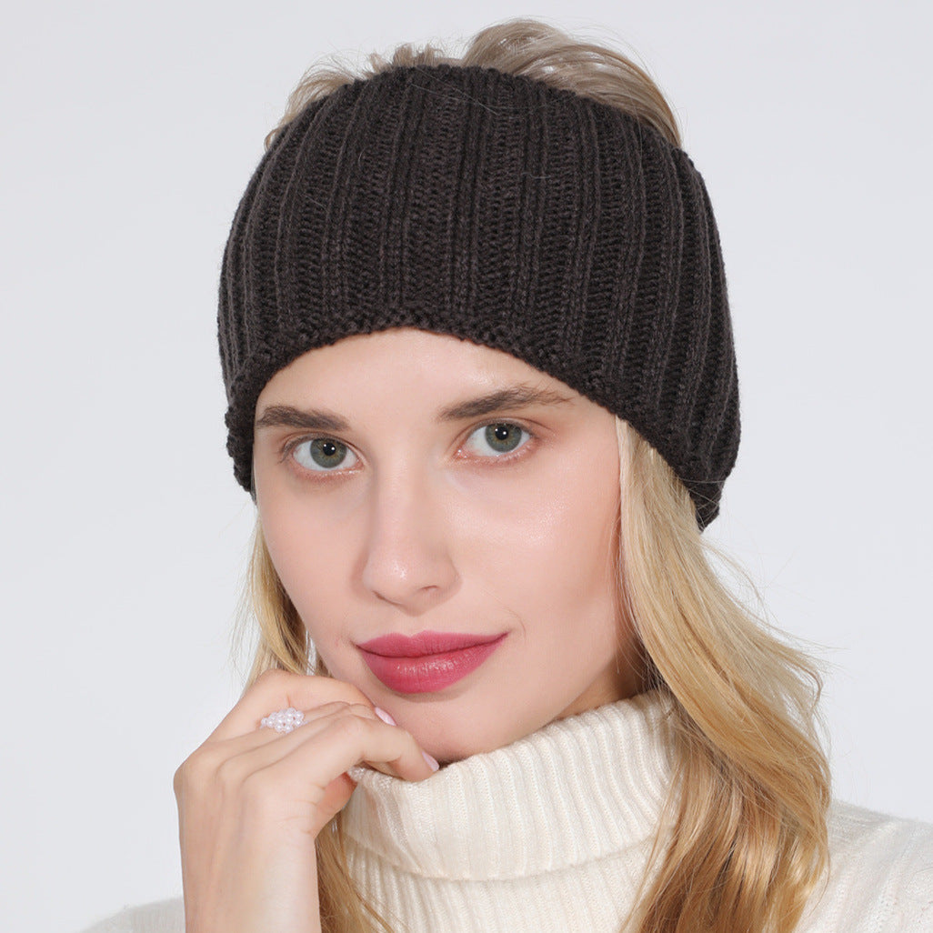 Knitted Hairband Ladies Air Top Ponytail