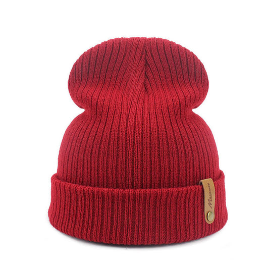 Hat Men's And Women's Autumn And Winter Knitting Wool Beanie Sleeve Hat Warm Fashion Hat