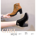 Rubber New Personalized Versatile High Heel Boots