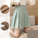 Japanese High Waist Pleated Women's Summer Skirt