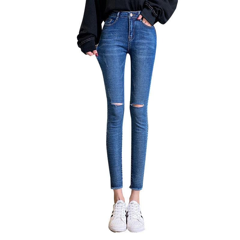 Jeans Women's High Waist Tight-fitting All-match Slim