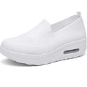Mesh Air Cushion Walking Shoes For Women With Thick Soles