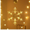 Star String Lights LED Christmas Curtain Lights Indoor Bedroom Home Party Decoration Snowman Christmas Tree Holiday Lights