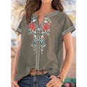 Women's Bohemian New Short Sleeve T-shirt