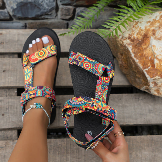 Lightweight Flat Summer Roman Round Toe Beach Sandals For Women