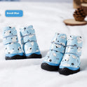 Fleece-lined Thick Non-slip Wear-resistant Lambswool Pet Cotton Shoes