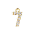 Gold-Plated Copper Color-Preserving Jewelry 0-9 Birthday Year Digital Accessories