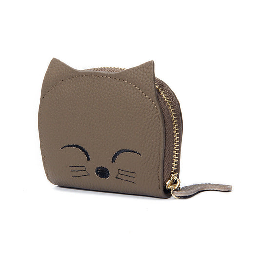 Women's Leather Card Holder Sweet Cartoon Pendant