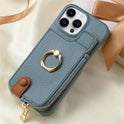 Suitable For 16 Phone Case Ring Bracket Zipper Card Holder