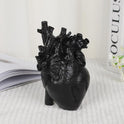 Black And White Heart Vase, Creative Heart-shaped Vase, Home Desk Decoration, Resin Crafts, Great Deal