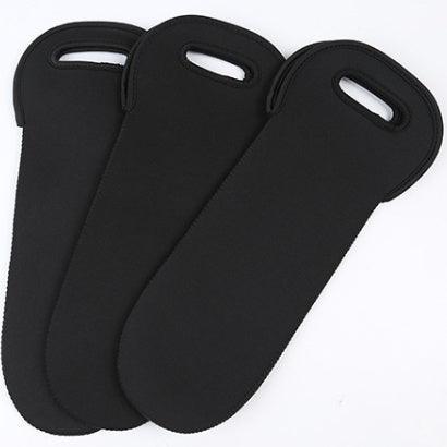 Black Rubber Wine Bottle Cover Simple