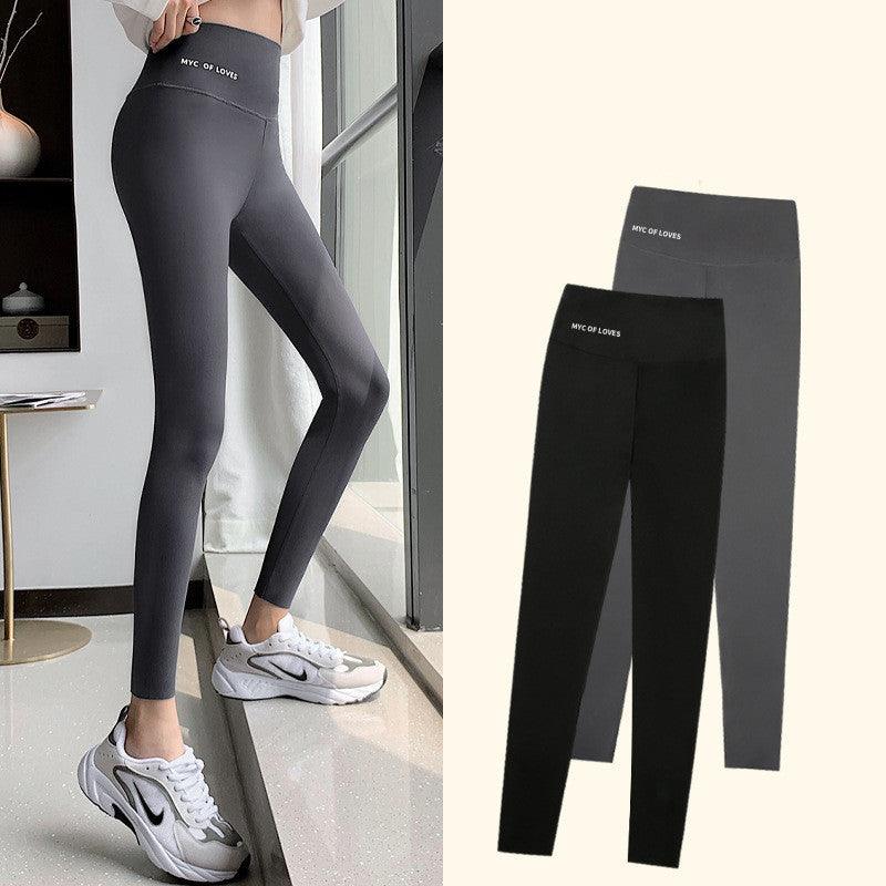 Plus Fleece Outer Wear Autumn And Winter Thick High Waist Leggings Women