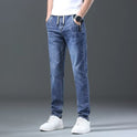 Jeans Men's Straight Loose Elastic All-matching Long Pants