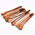 Wooden Tableware Small Wood Spoon 23cm Long Handle Bee Spoon Coffee Muddler
