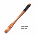 Wooden Tableware Small Wood Spoon 23cm Long Handle Bee Spoon Coffee Muddler