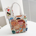 Small Retro Embroidered Canvas Handbag