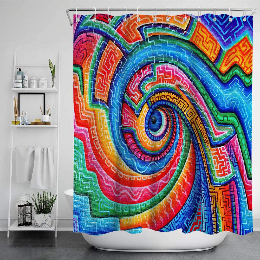 Digital Print-free Bathroom Curtain