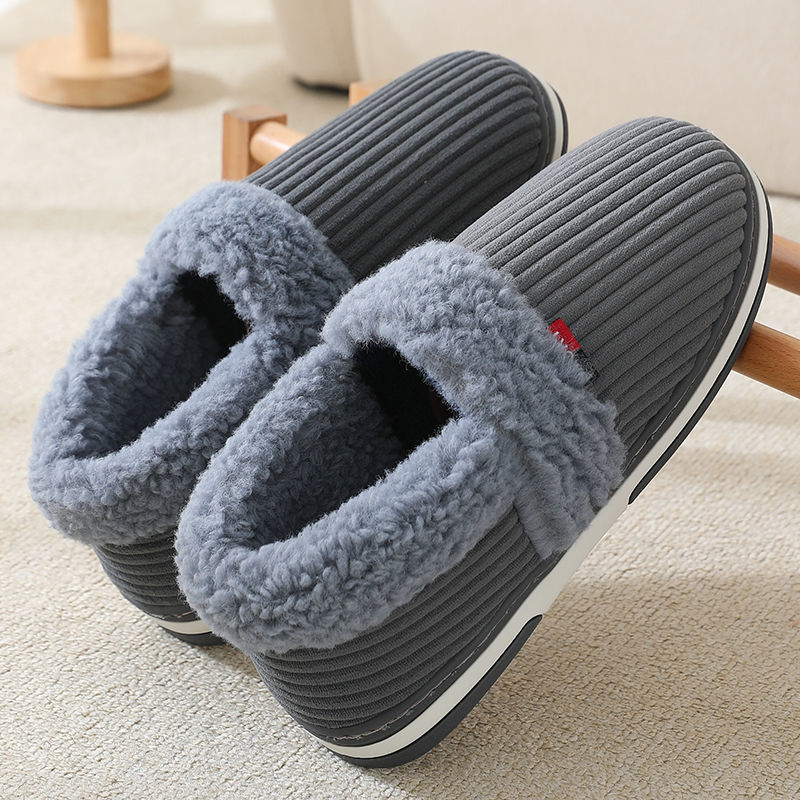 Heat Patches Heel Cotton Slippers Men's