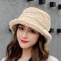 Women's Fashion Versatile Lamb Wool Warm Fisherman's Hat