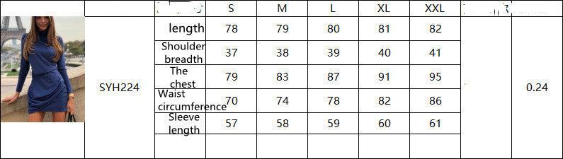 Women's High Collar Loose Dress Original Design