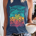 Summer Sports Casual Sleeveless Vest Printed Ladies