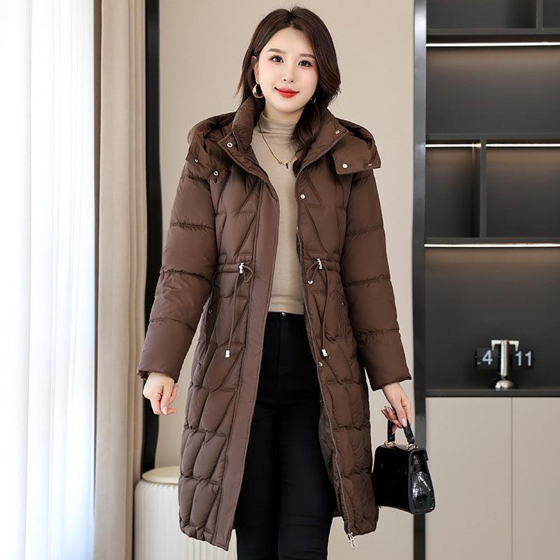 Mid-length Slim Fit Plus Size Cotton-padded Coat For Women Winter New